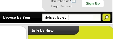 输入Michael Jackson